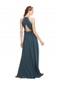 Long Sleeveless Soft Chiffon Black Sheath Bridesmaid Dress Newcastle