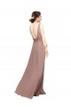 Long Floor Length Sleeveless Chiffon Royal Blue A-Line Bridesmaid Dress Newcastle