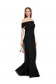 Long Sleeveless Soft Chiffon Black Mermaid Prom Dress / Bridesmaid Dress Newcastle