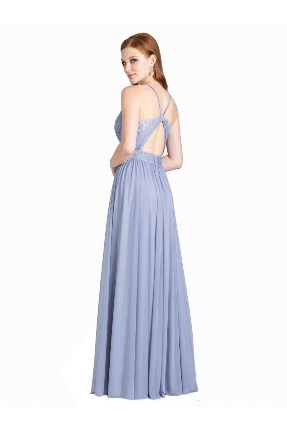 Long Sleeveless Chiffon & Lace A-Line Bridesmaid Dress / Evening Dress Newcastle