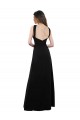 Long Sleeveless Soft Chiffon Black Halter Neck A-Line Bridesmaid Dress Newcastle