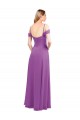 Long Cold Shoulder Soft Chiffon Dahlia A-Line Bridesmaid Dress Newcastle