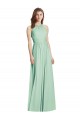 Long Sleeveless Soft Chiffon Mint Green A-Line Semi Formal Evening Dress / Bridesmaid Dress Newcastle