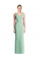 Long Sleeveless Soft Chiffon Mint Green Trumpet Bridesmaid Dress Newcastle