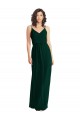 Long Sleeveless Soft Chiffon Ever Green A-Line Semi Formal Evening Dress / Bridesmaid Dress Newcastle