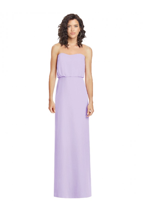 Long Sleeveless Soft Chiffon Lilac A-Line Formal Dress / Bridesmaid Dress Newcastle