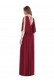 Long Sleeveless Soft Chiffon Dark Navy Trumpet Semi Formal Evening Dress / Bridesmaid Dress Newcastle
