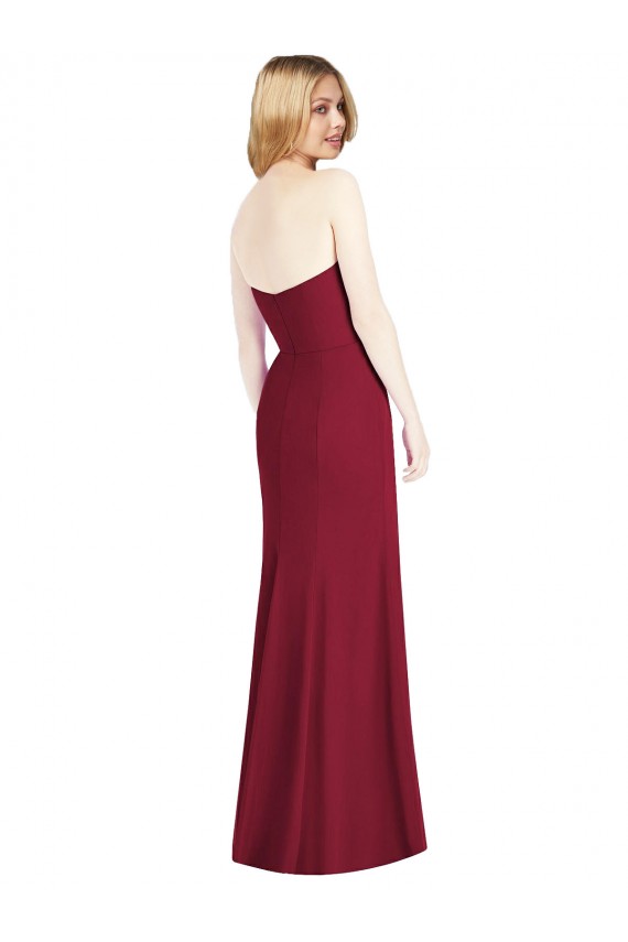 Long Sleeveless Soft Chiffon Desert Rose Trumpet Bridesmaid Dress Newcastle