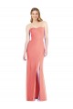 Long Sleeveless Soft Chiffon Desert Rose Trumpet Bridesmaid Dress Newcastle