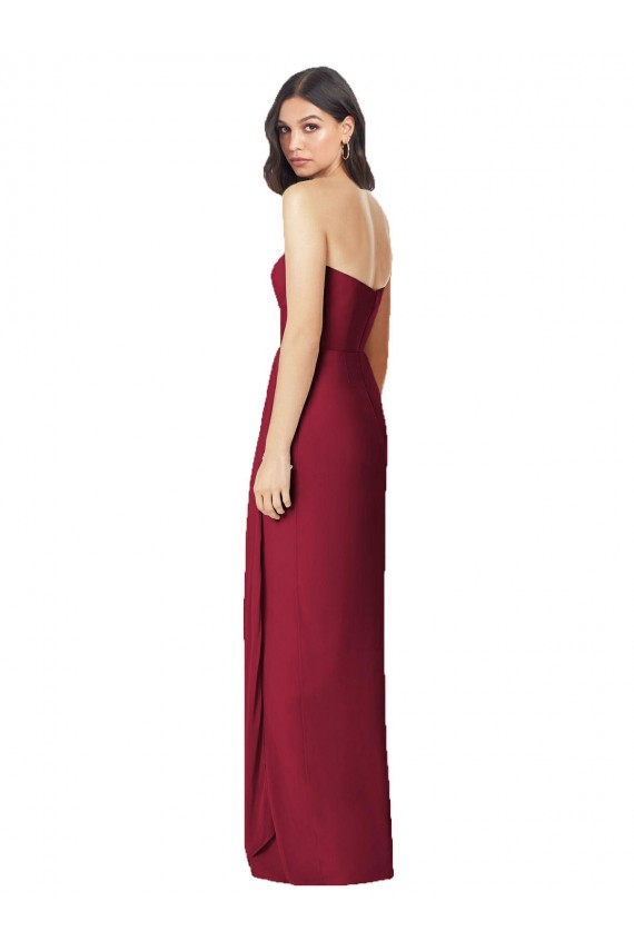 Long Sleeveless Soft Chiffon Olive Green Trumpet Bridesmaid Dress Newcastle