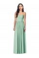 Long Sleeveless Soft Chiffon Mint Green Sweetheart Trumpet Bridesmaid Dress Newcastle