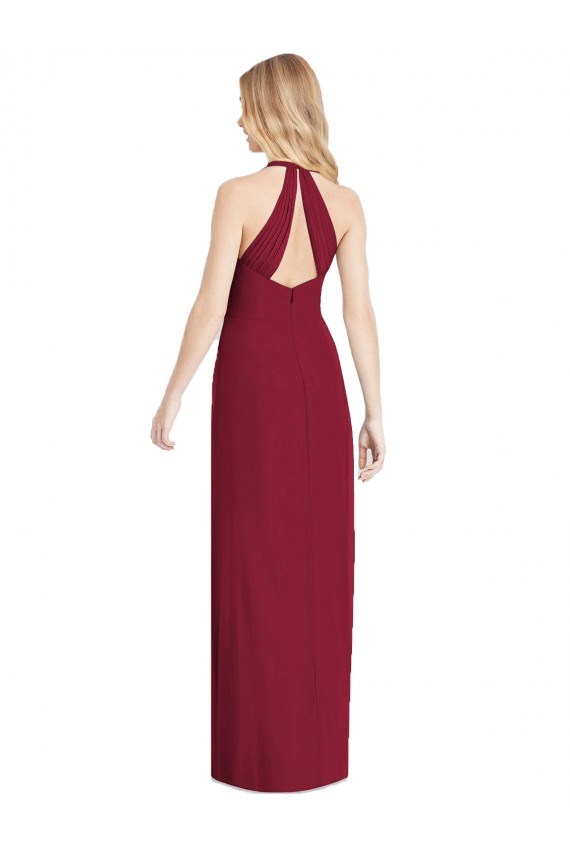 Long Sleeveless Soft Chiffon Desert Rose Trumpet Formal Evening Gown / Bridesmaid Dress Newcastle