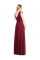 Long Sleeveless Soft Chiffon Coral Trumpet Bridesmaid Dress Newcastle