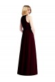 Long Sleeveless Soft Chiffon Light Sky Blue Trumpet Semi Formal Evening Dress / Bridesmaid Dress Newcastle