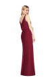 Long Sleeveless Soft Chiffon Dusty Pink Mermaid Bridesmaid Dress Newcastle