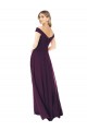 Long Sleeveless Soft Chiffon Grape A-Line Bridal Party Dress Newcastle