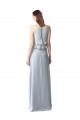 Long Sleeveless Soft Chiffon Light Sky Blue A-Line Bridesmaid Dresses Newcastle