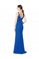 Long Sleeveless Chiffon Royal Blue Sheath Bridesmaid Dress / Evening Dress Newcastle