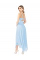 Midi Length Sleeveless Soft Chiffon Light Sky Blue A-Line Bridesmaid Dress Newcastle