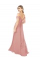 Long Sleeveless Soft Chiffon Bliss Pink A-Line Bridal Party Dress Newcastle