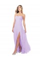 Long Floor Length Sleeveless Chiffon Lilac A-Line Bridesmaid Dress Newcastle