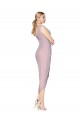Cocktail Length Sleeveless Soft Chiffon Primrose V-Neck Mermaid High Low Evening Gown / Prom Dress / Bridesmaid Dress Newcastle