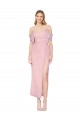 Knee Length Cold Shoulder Soft Chiffon Primrose Mermaid Formal Evening Gown / Prom Dress / Bridesmaid Dress Newcastle