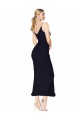 Knee Length Sleeveless Soft Chiffon Dark Navy Mermaid Formal Evening Gown / Prom Dress / Bridesmaid Dress Newcastle