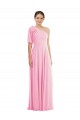 Long Sleeveless Soft Chiffon Barely Pink Trumpet Semi Formal Evening Dress / Bridesmaid Dress Newcastle