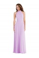 Long Sleeveless Soft Chiffon Lilac A-Line Semi Formal Evening Dress / Bridesmaid Dress Newcastle