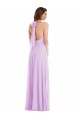 Long Sleeveless Soft Chiffon Lilac A-Line Semi Formal Evening Dress / Bridesmaid Dress Newcastle