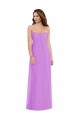 Long Sleeveless Soft Chiffon Violet A-Line Semi Formal Evening Dress / Bridesmaid Dress Newcastle