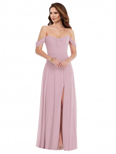 Long Sleeveless Soft Chiffon Primrose A-Line Black Tie Evening Gown / Bridesmaid Dress Newcastle