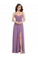 Long Sleeveless Soft Chiffon Dark Lavender A-Line Bridesmaid Dress / Formal Dress Newcastle