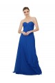 Long Sleeveless Chiffon Royal Blue Sweetheart A-Line Bridesmaid Dress / Evening Dress Newcastle