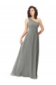 Long Sleeveless Soft Chiffon Wisteria A-Line Bridesmaid Dress Newcastle
