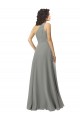 Long Sleeveless Soft Chiffon Wisteria A-Line Bridesmaid Dress Newcastle