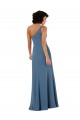 Long Sleeveless Soft Chiffon Burgundy One Shoulder A-Line Formal Evening Gown / Bridesmaid Dress Newcastle