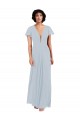 Long Cap Sleeves Soft Chiffon Sea Glass A-Line Bridesmaid Dress / Formal Dress Newcastle