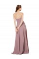 Long Sleeveless Soft Chiffon Grape Strapless A-Line Formal Dress / Bridesmaid Dress Newcastle