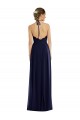 Long Sleeveless Soft Chiffon Dark Navy A-Line Semi Formal Evening Dress / Bridesmaid Dress Newcastle