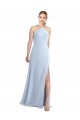 Long Sleeveless Chiffon Light Sky Blue A-Line Bridesmaid Dress / Evening Dress Newcastle