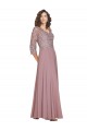 Long Long Sleeves Soft Chiffon A-Line Prom Dress / Bridesmaid Dress Newcastle