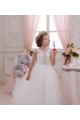 Long Sleeveless Tulle & Lace Ivory Ball Gown Little Flower Girl Dresses Newcastle