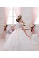 Long Sleeveless Tulle & Lace Ivory Ball Gown Flower Girl Dress Newcastle