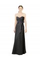 Long Sleeveless Lace Slate Grey Sheath Bridesmaid Dress Newcastle