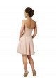 Knee Length Sleeveless Soft Chiffon & Lace Pink A-Line Bridesmaid Dress Newcastle
