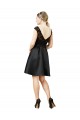 Knee Length Sleeveless Satin & Lace Black A-Line Bridesmaid Dress Newcastle