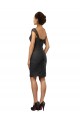 Knee Length Sleeveless Soft Chiffon & Lace Slate Grey A-Line Bridesmaid Dress Newcastle