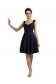 Knee Length Sleeveless Lace Dark Navy A-Line Bridesmaid Dresses Newcastle